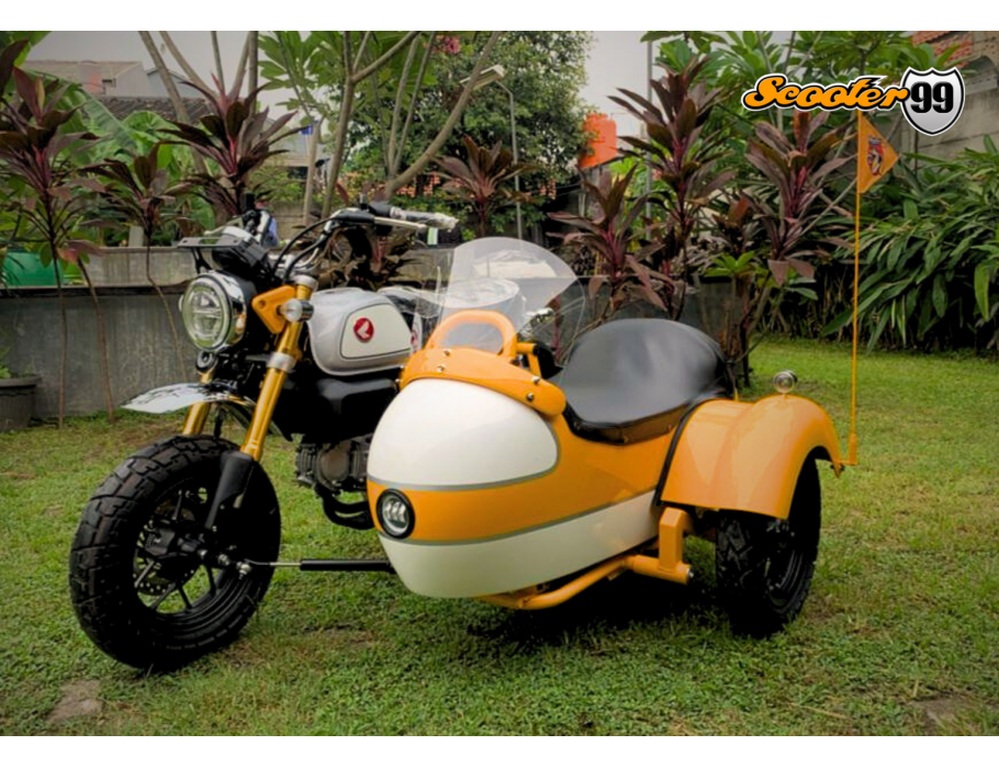 Sidecar Kit for Honda Monkey Yellow Edition